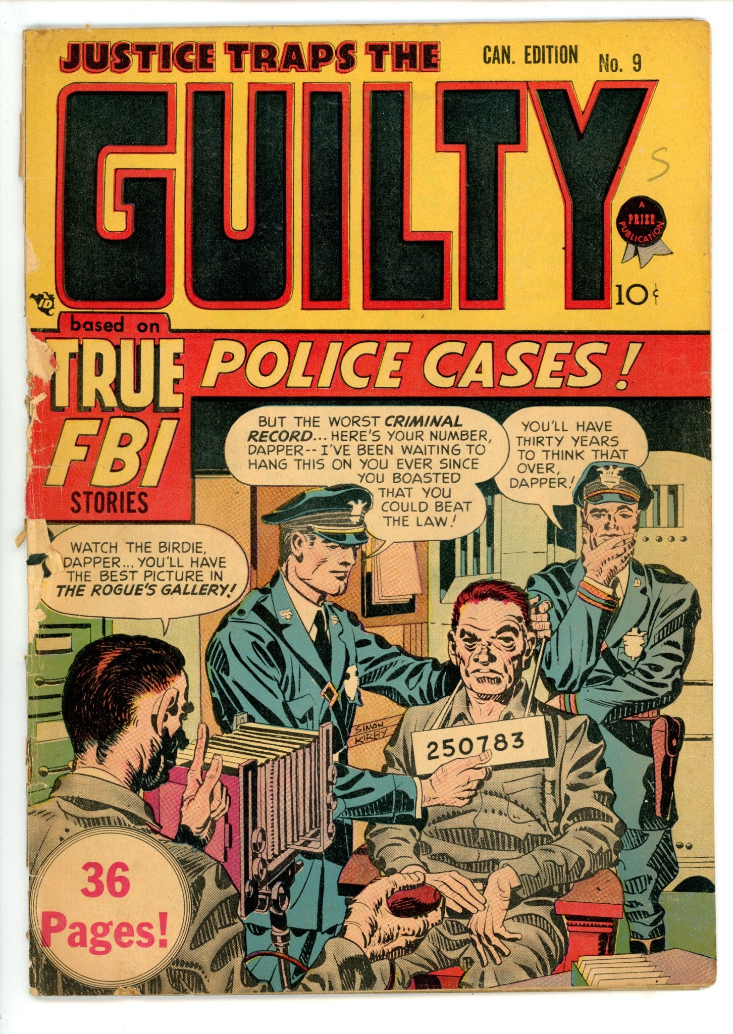 Justice Traps the Guilty Vol 2 3 (9) PR (0.5) (1949) Canadian Edition 