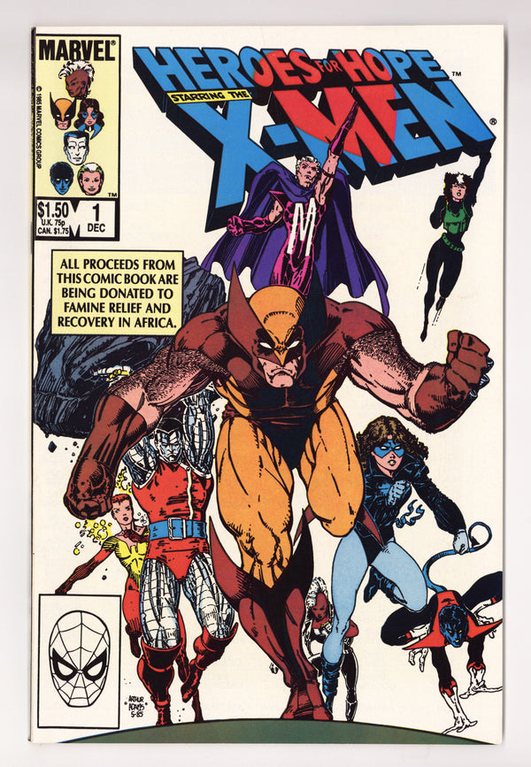 Heroes for Hope Starring the X-Men Vol 2 1 High Grade (1985)