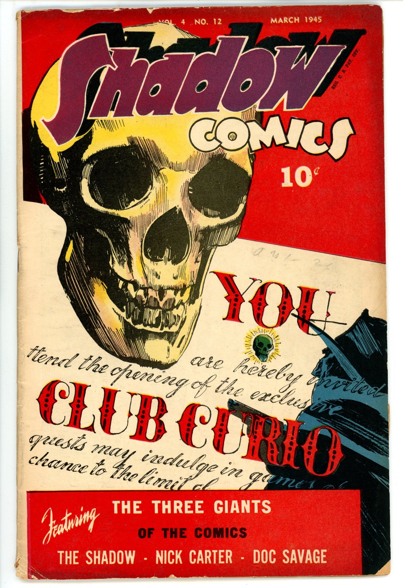 Shadow Comics Vol 4 12 [48] VG/FN (5.0) (1945) 
