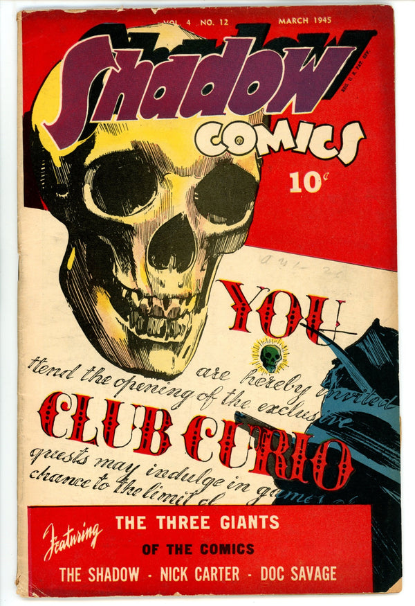 Shadow Comics Vol 4 12 [48] VG/FN (5.0) (1945)