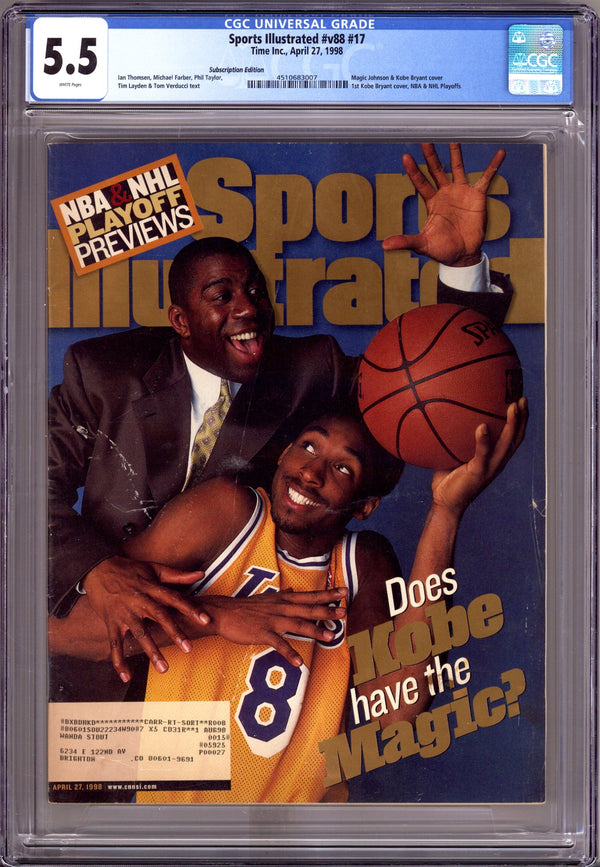 Sports Illustrated Vol 88 17 CGC 5.5 (FN-) (1998) Subscription Variant