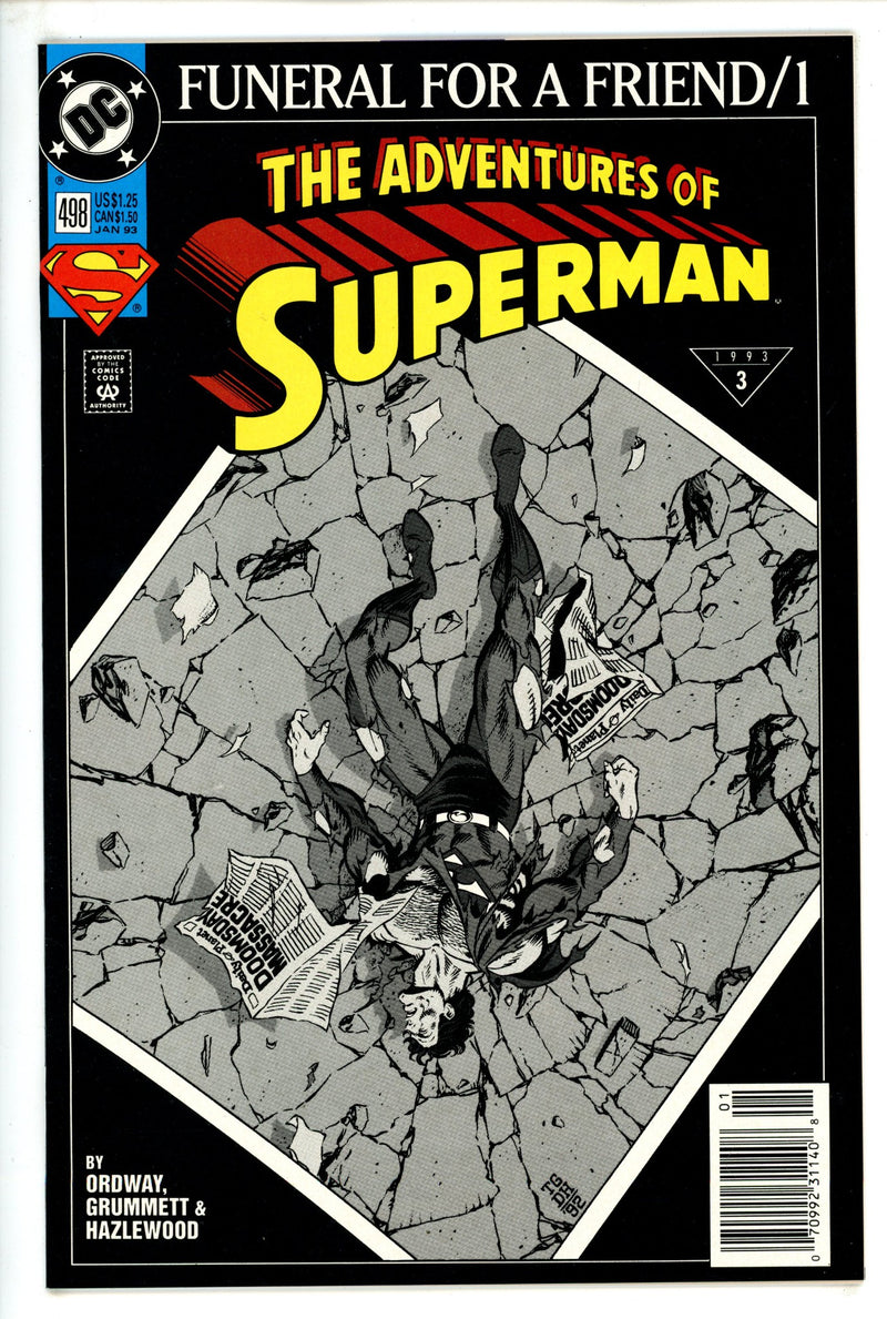 Adventures of Superman Vol 1 498 Newsstand NM (1993)