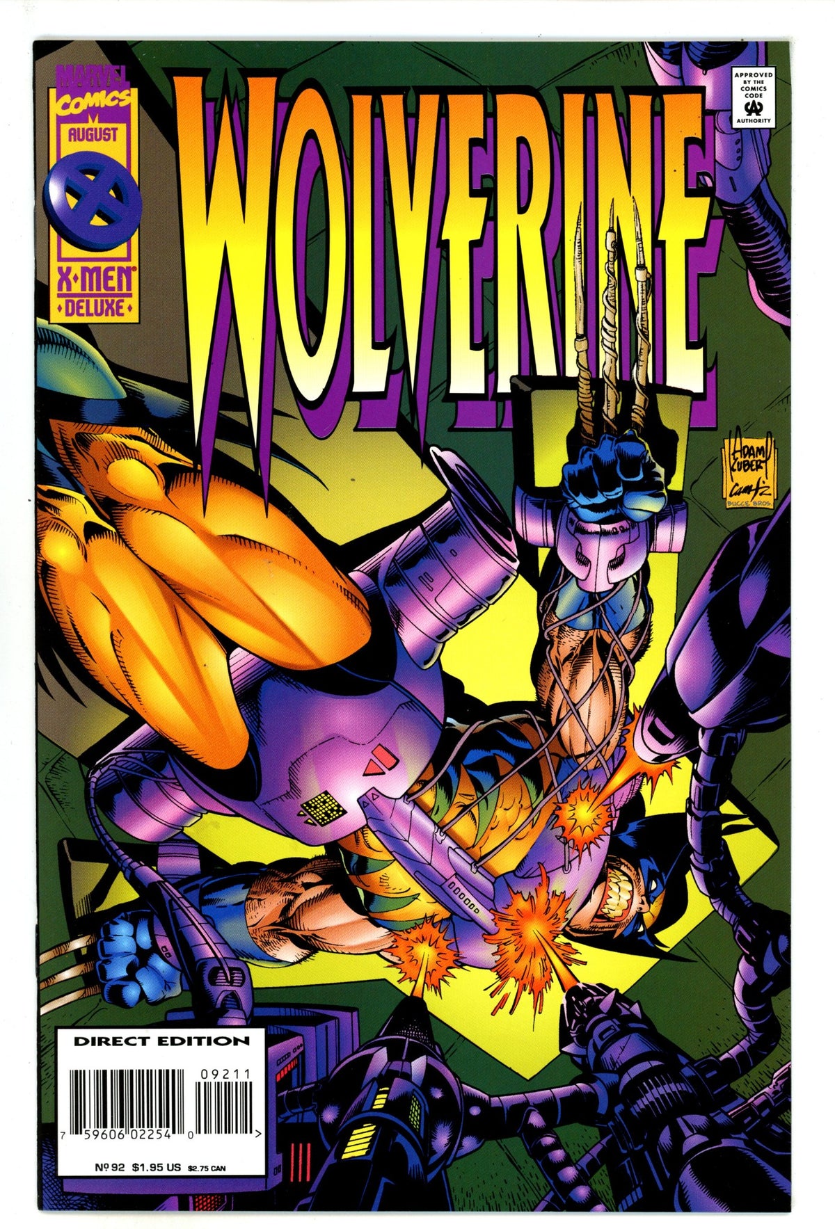 Wolverine Vol 2 92 NM (9.4) Deluxe (1995) 