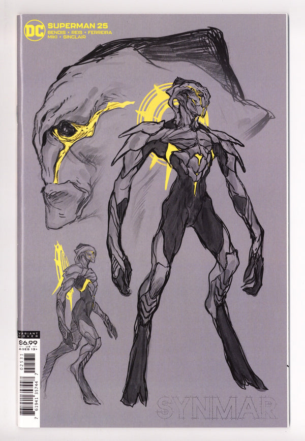 Superman Vol 5 25 NM- (9.2) (2020) Reis Design Incentive Variant