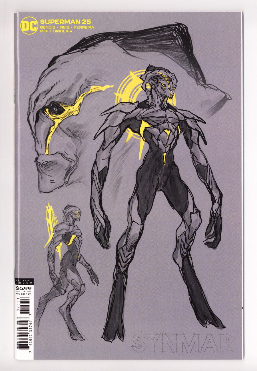 Superman Vol 5 25 NM- (9.2) (2020) Reis Design Incentive Variant 