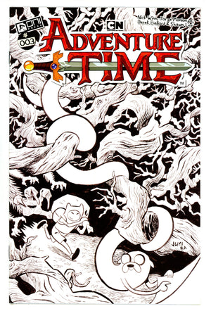 Adventure Time 3 VF/NM (9.0) (2025) Ba B&W Incentive Variant