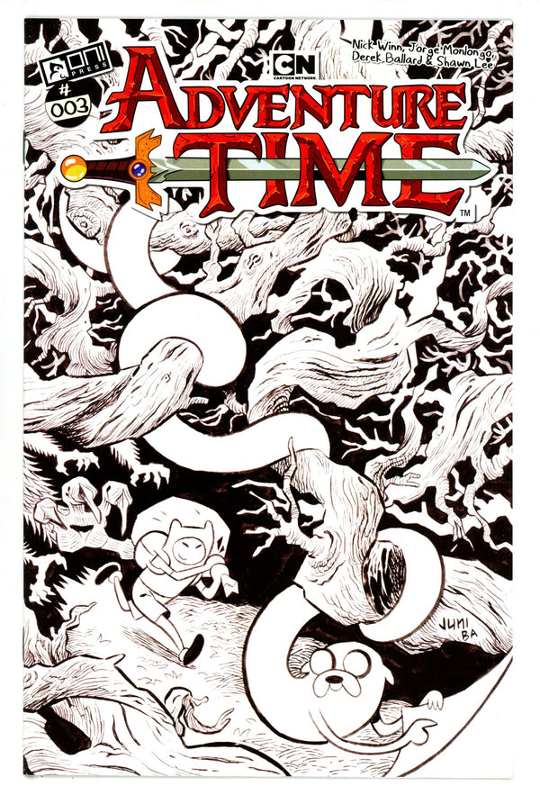 Adventure Time 3 VF/NM (9.0) (2025) Ba B&W Incentive Variant