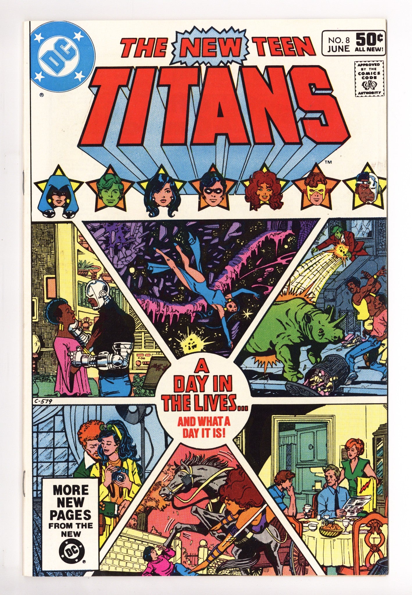 The New Teen Titans Vol 1 8  High Grade   (1981)        