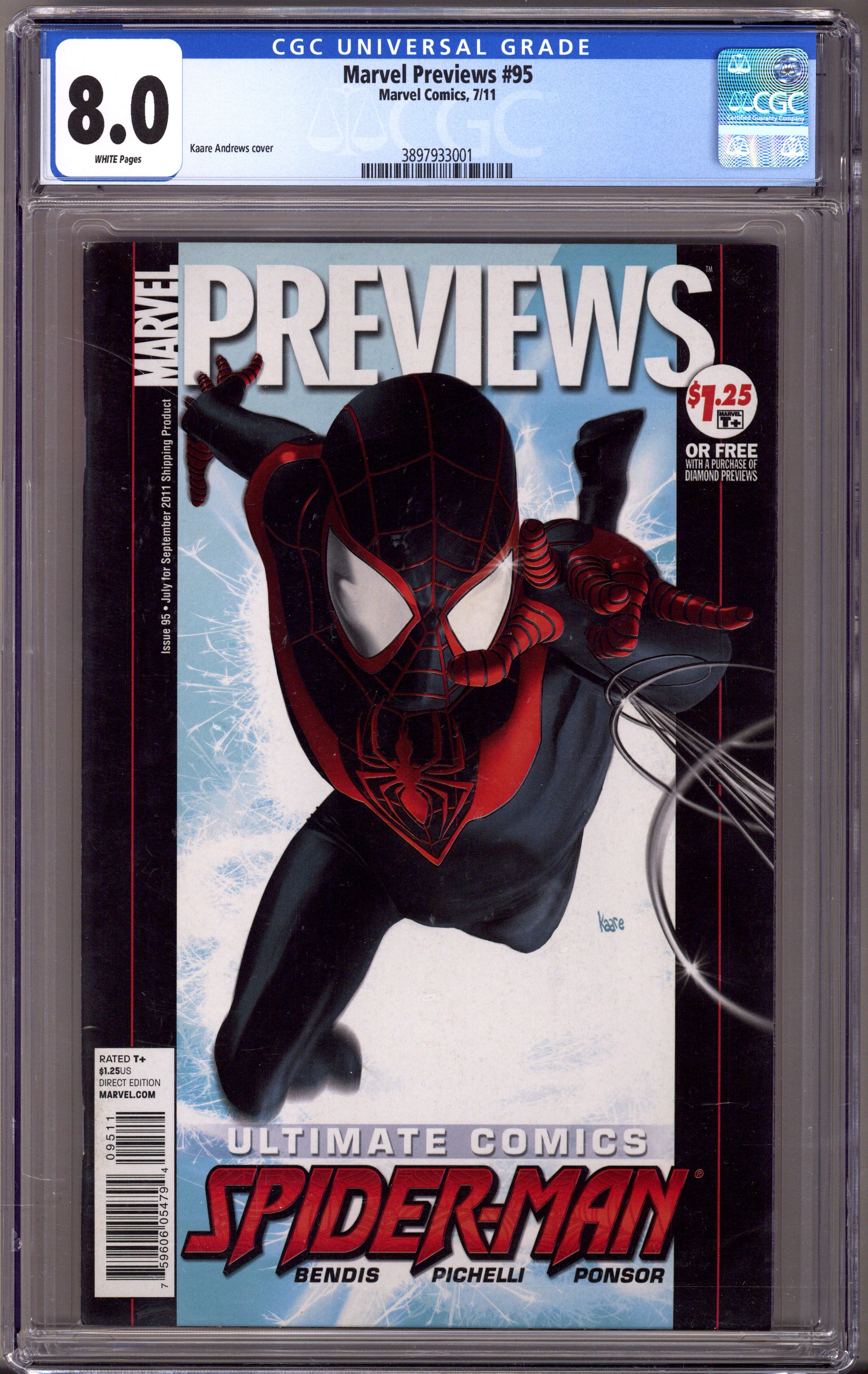 Marvel Previews 95 CGC 8.0 (VF) (2011) 