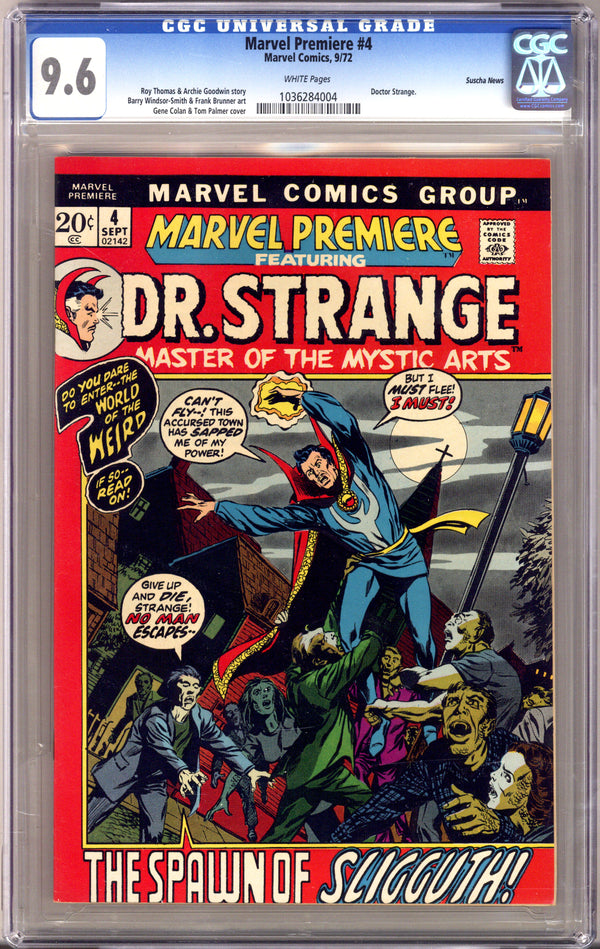 Marvel Premiere 4 CGC 9.6 (NM+) Suscha News Pedigree (1972)