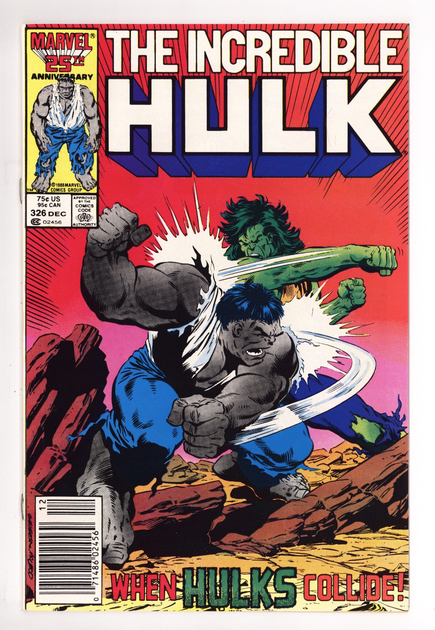 The Incredible Hulk Vol 1 326 VF/NM (9.0) (1986) Newsstand 