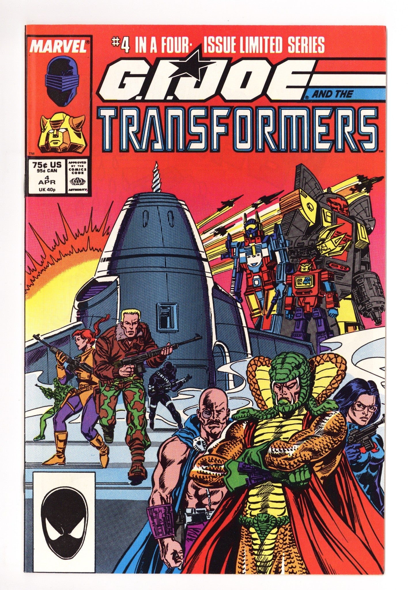 G.I. Joe and the Transformers 4 NM- (9.2) (1987) 