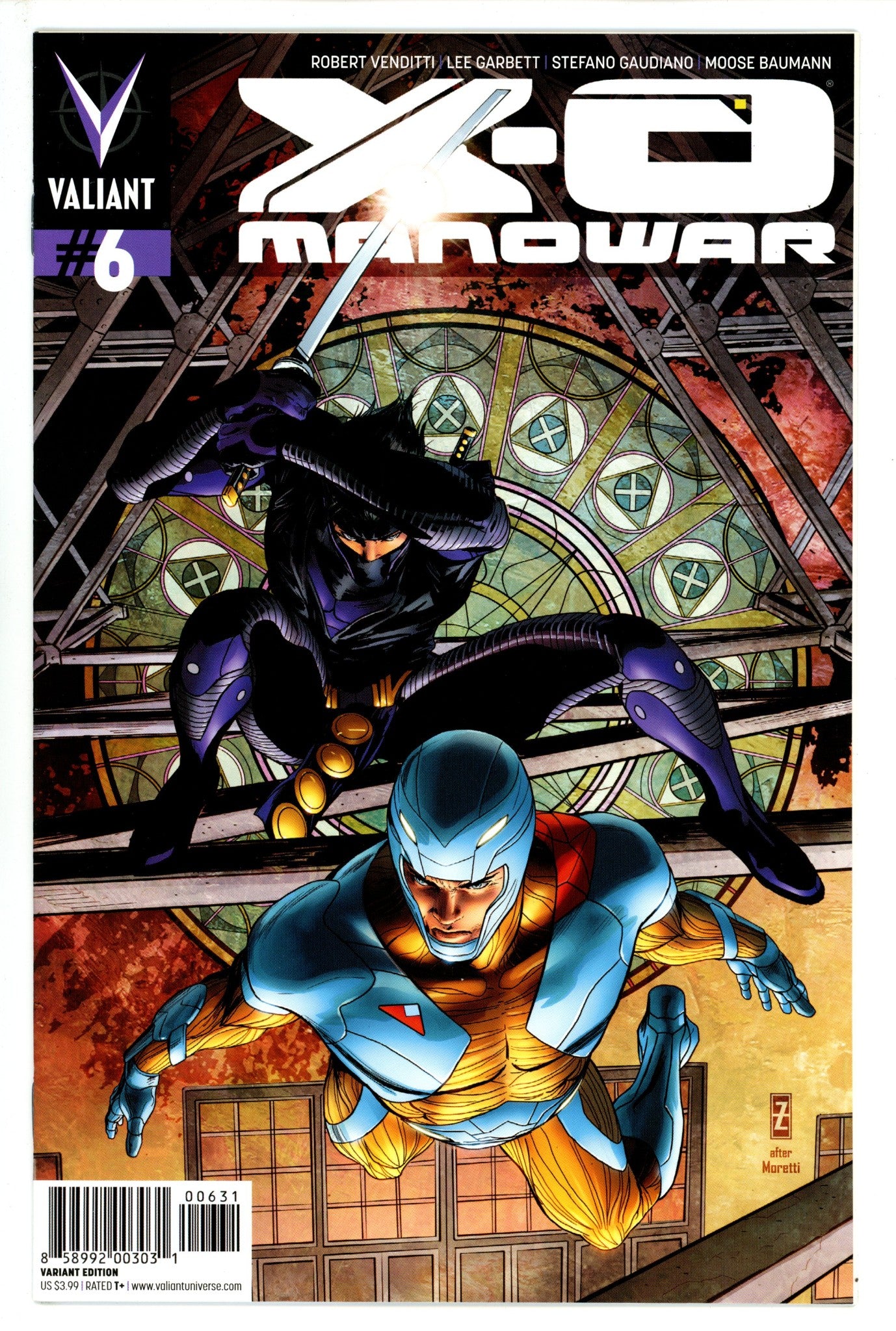 X-O Manowar Vol 3 6 VF/NM (9.0) (2012) Zicher Incentive Variant 