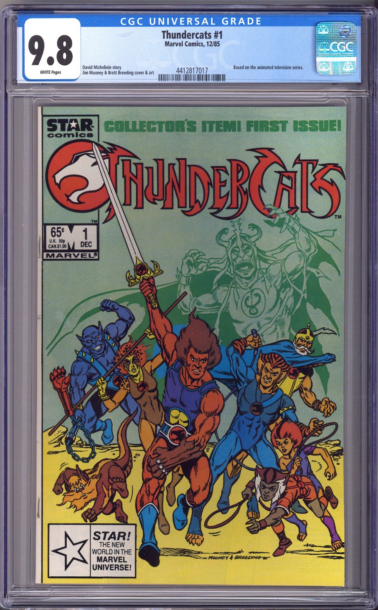 Thundercats Vol 1 1 CGC 9.8 (NM/M) (1985) 
