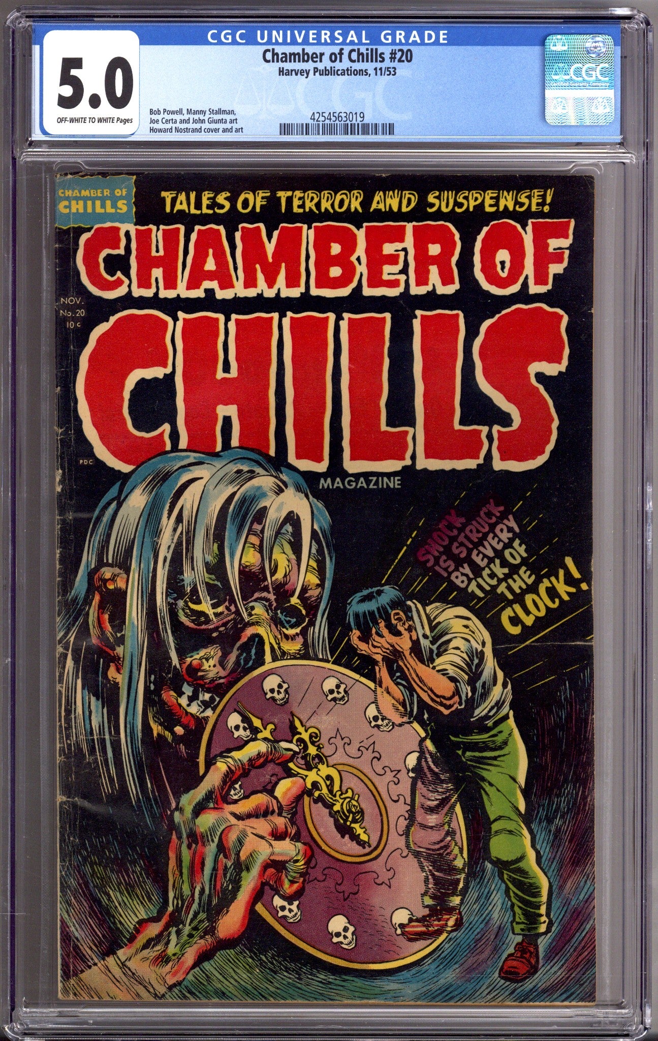 Chamber of Chills Magazine 20 CGC 5.0 (VG/FN) (1953) 