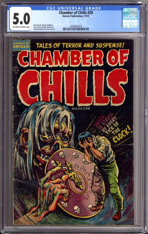 Chamber of Chills Magazine 20 CGC 5.0 (VG/FN) (1953)