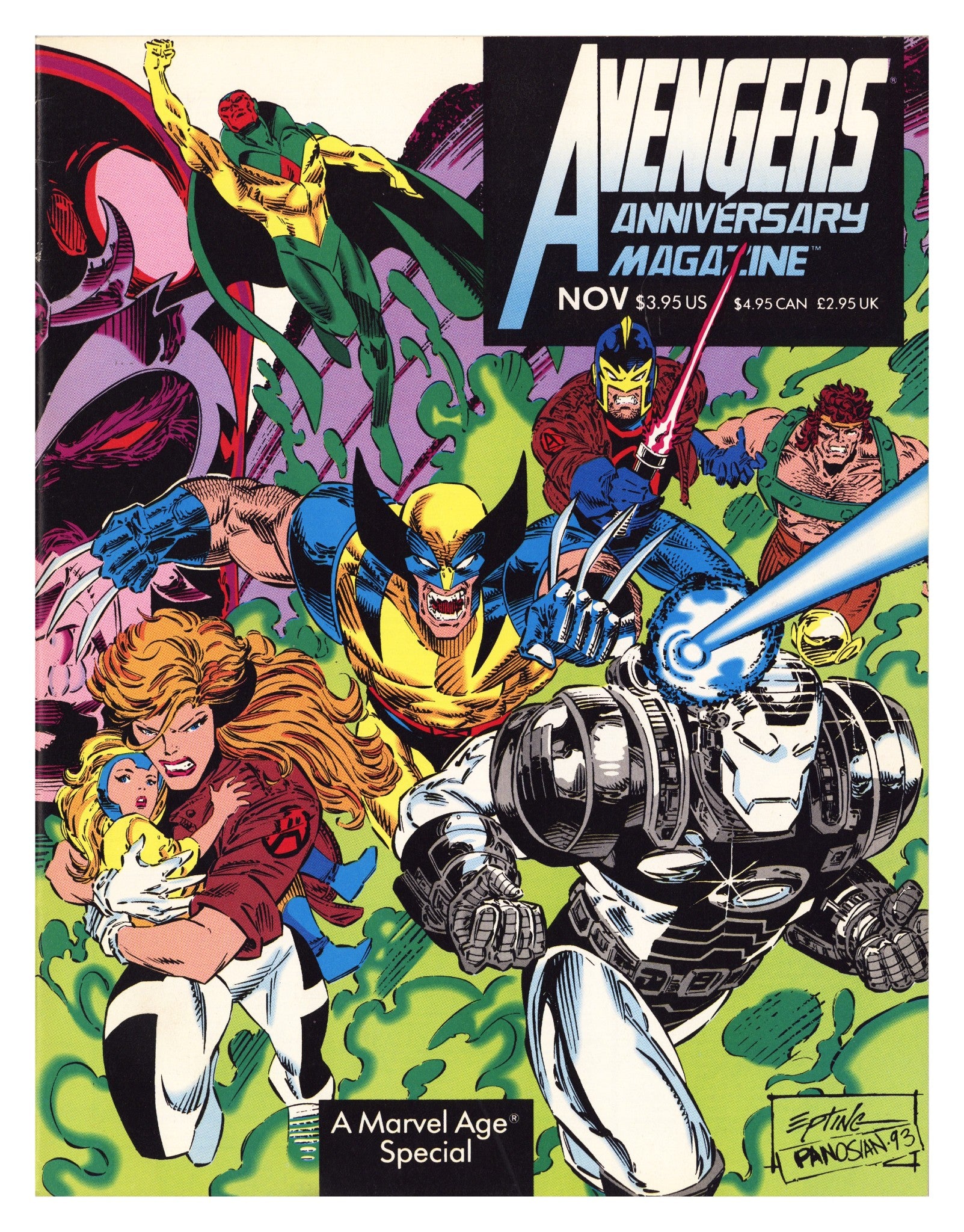 Avengers Anniversary Magazine 1 Mid Grade (1993) 