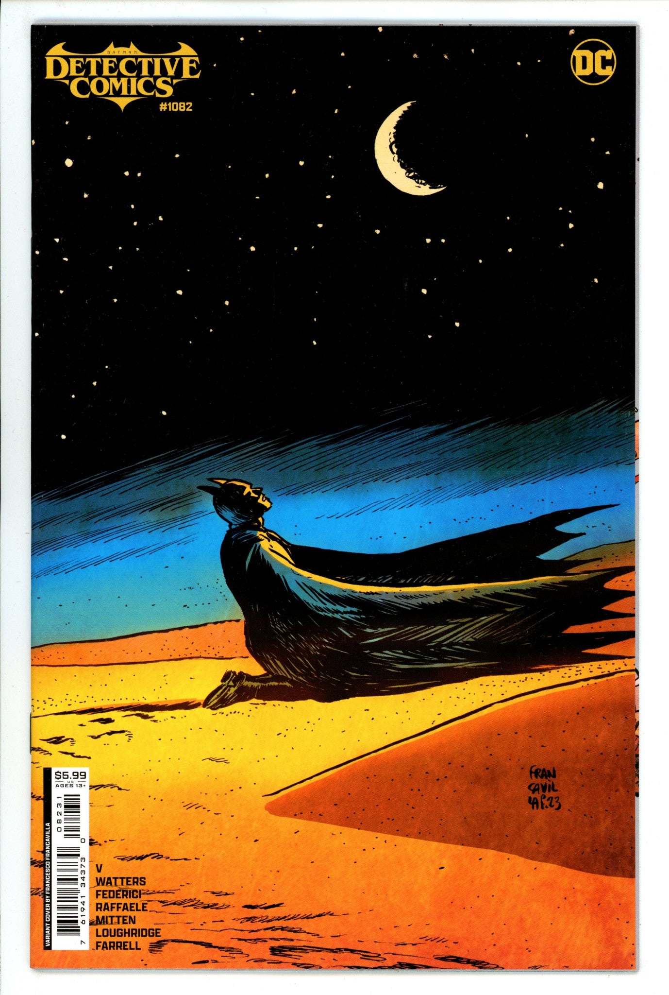 Detective Comics Vol 3 1082 Francavilla Variant (2024)