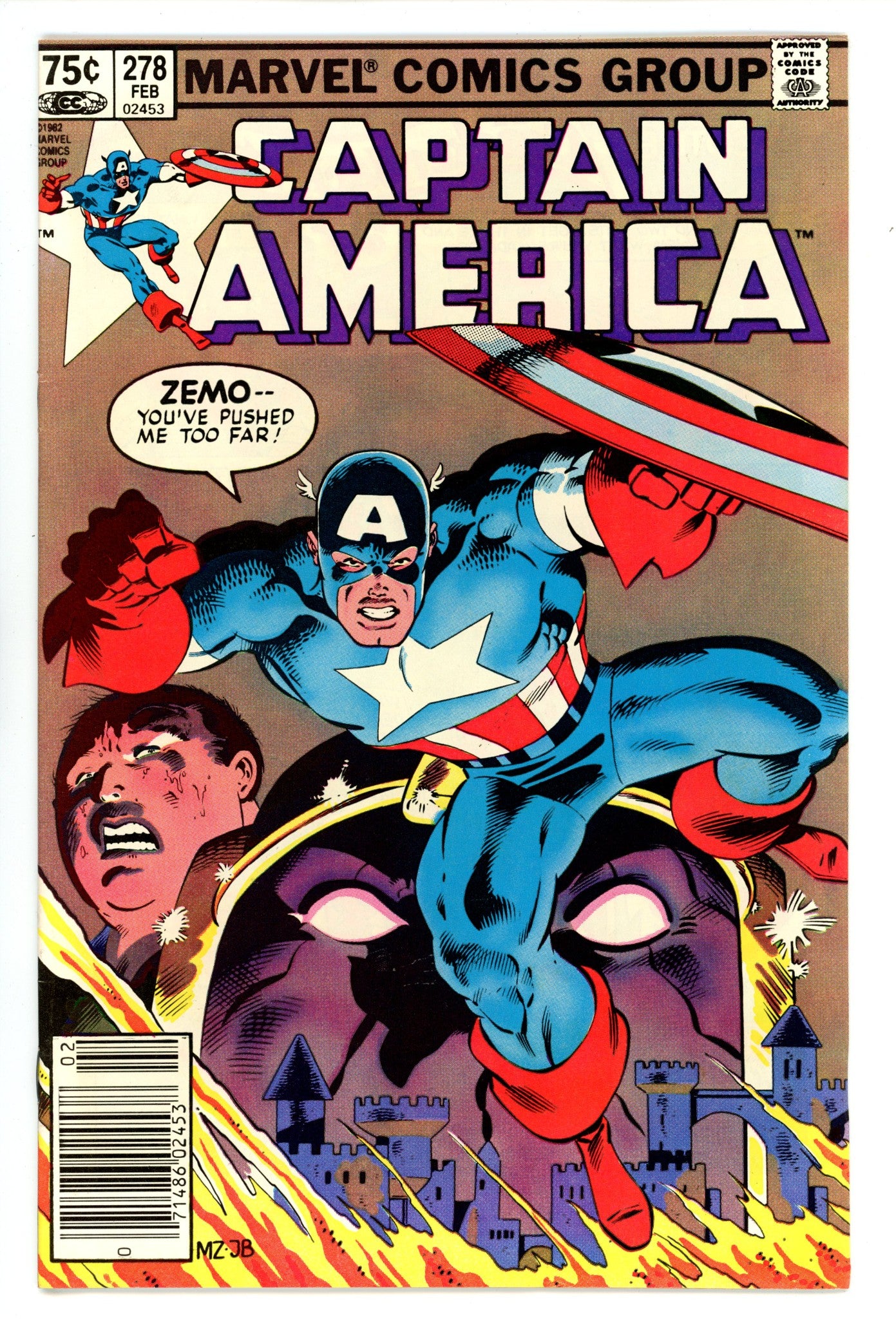 Captain America Vol 1 278 VF+ (8.5) (1983) Canadian Price Variant