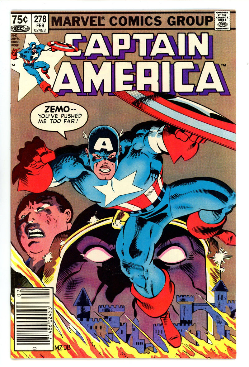 Captain America Vol 1 278 VF+ (8.5) (1983) Canadian Price Variant