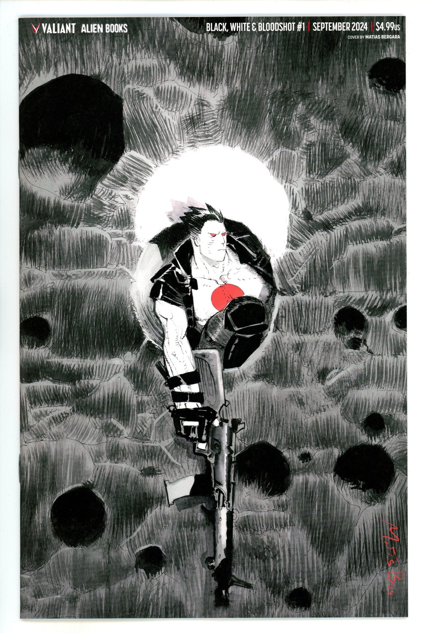 Black White & Bloodshot 1 Bergara Virgin Incentive Variant NM (2024)