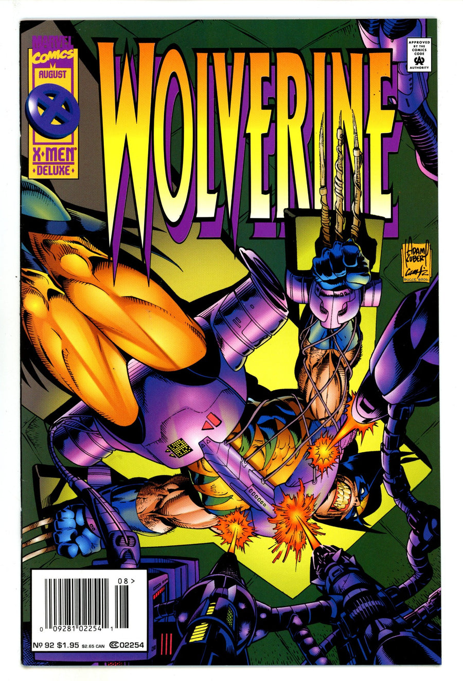 Wolverine Vol 2 92 Mid Grade Deluxe (1995) Newsstand 