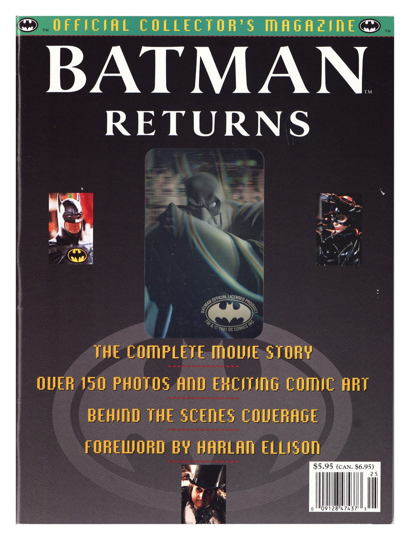 Batman Returns Official Collector's Magazine 1 High Grade (1992) 