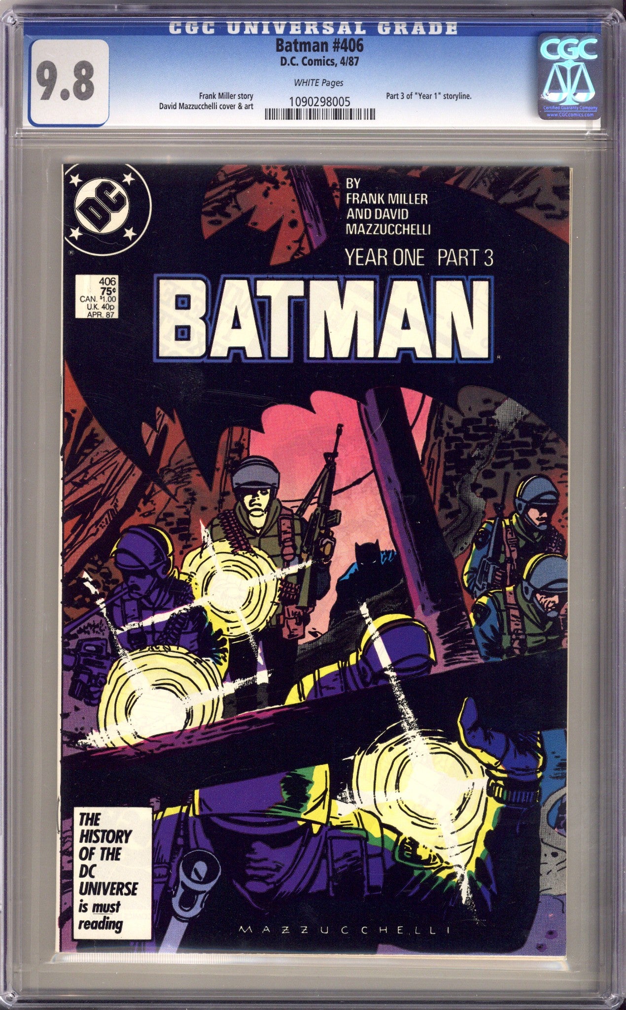 Batman Vol 1 406 CGC 9.8 (NM/M) (1987) 