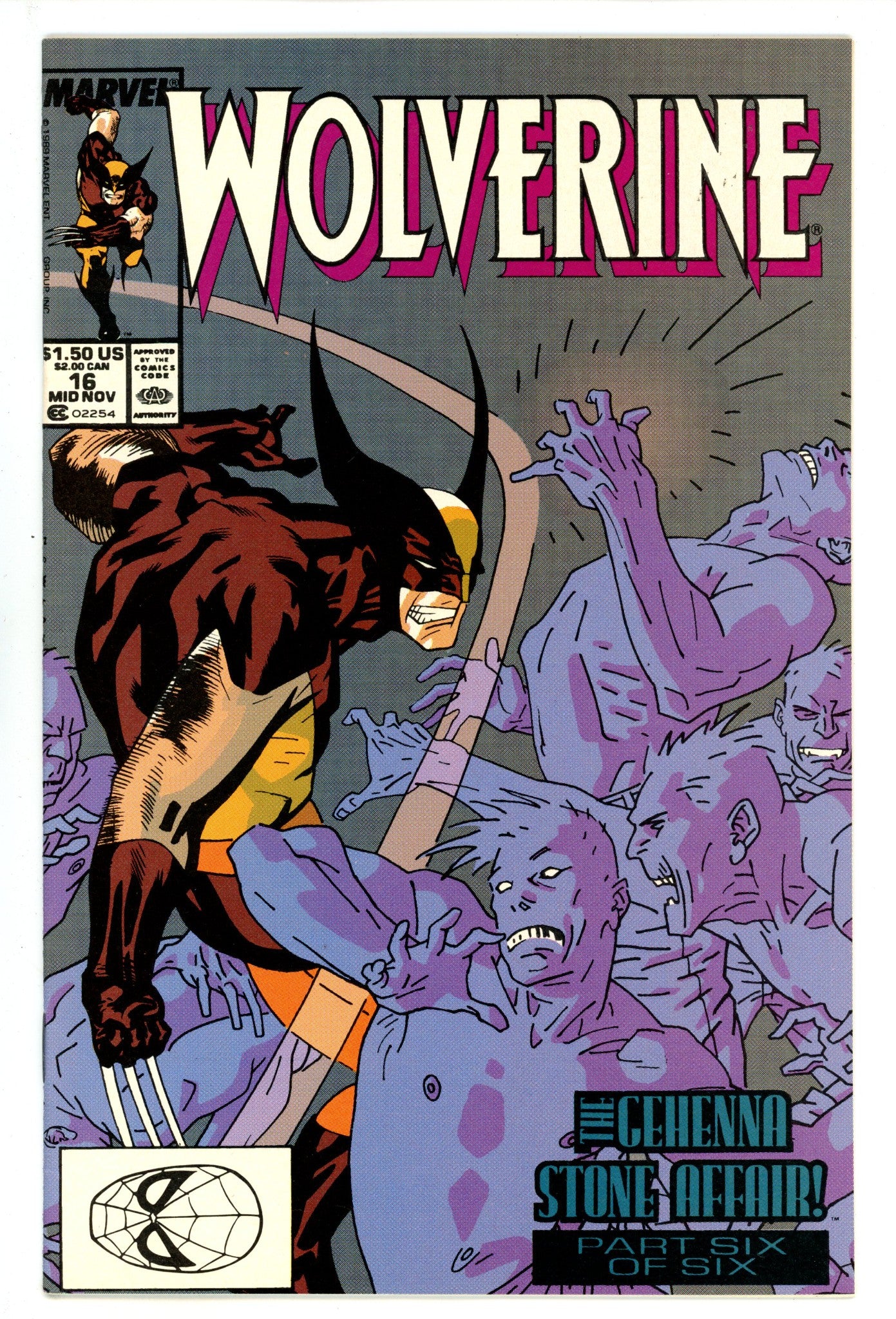Wolverine Vol 2 16 Mid Grade (1989) 