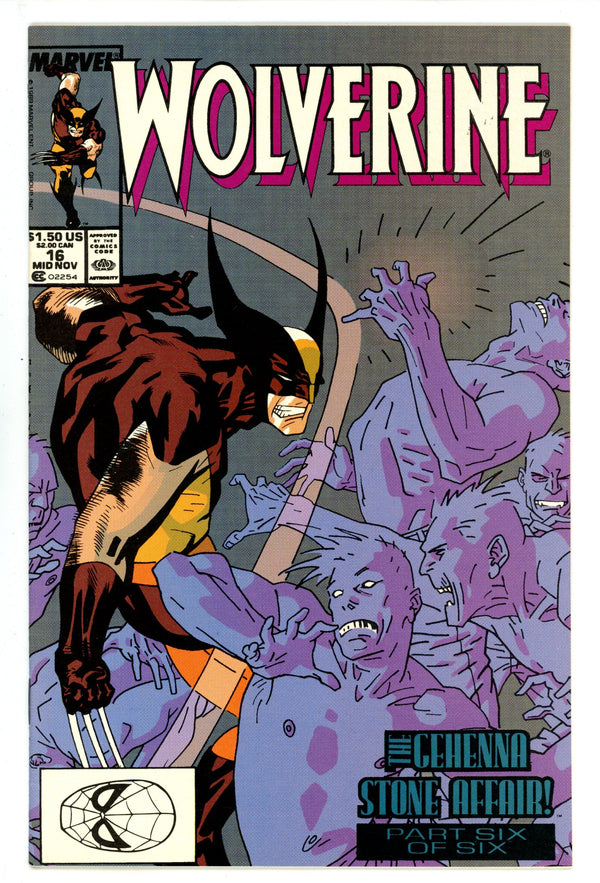 Wolverine Vol 2 16 Mid Grade (1989)