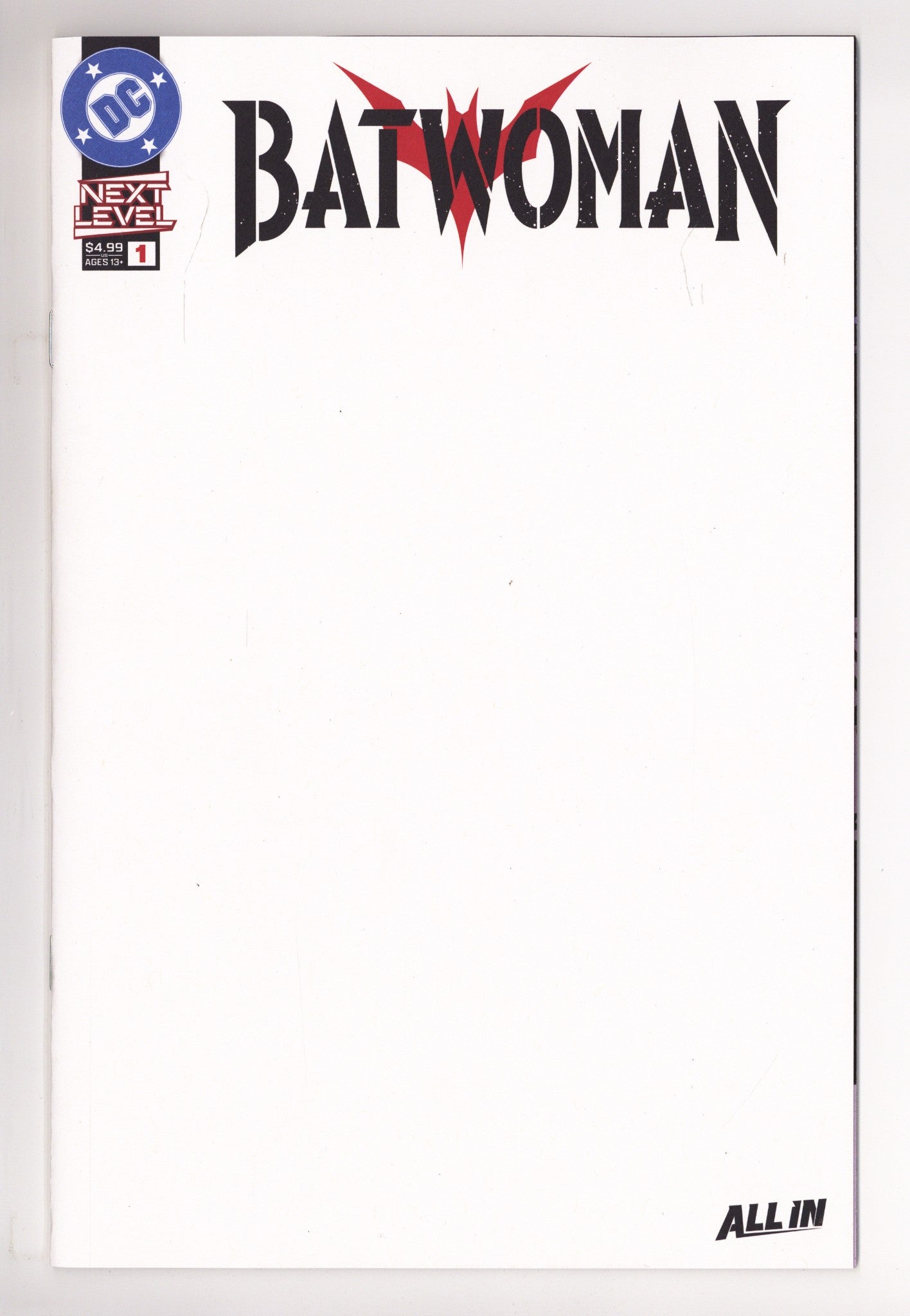 Batwoman Vol 3 1 Blank Variant (2026)