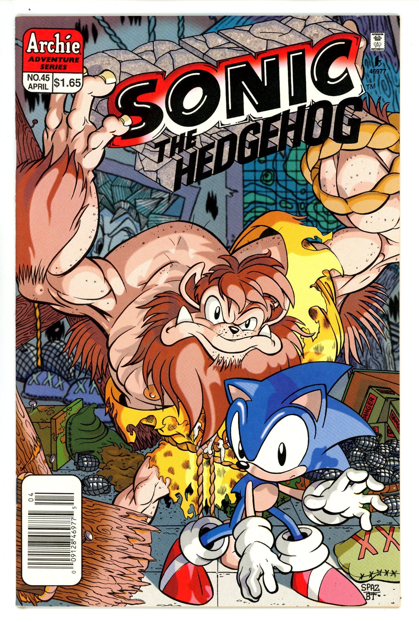 Sonic the Hedgehog Vol 2 45 FN/VF (7.0) (1997) Canadian Price Variant 