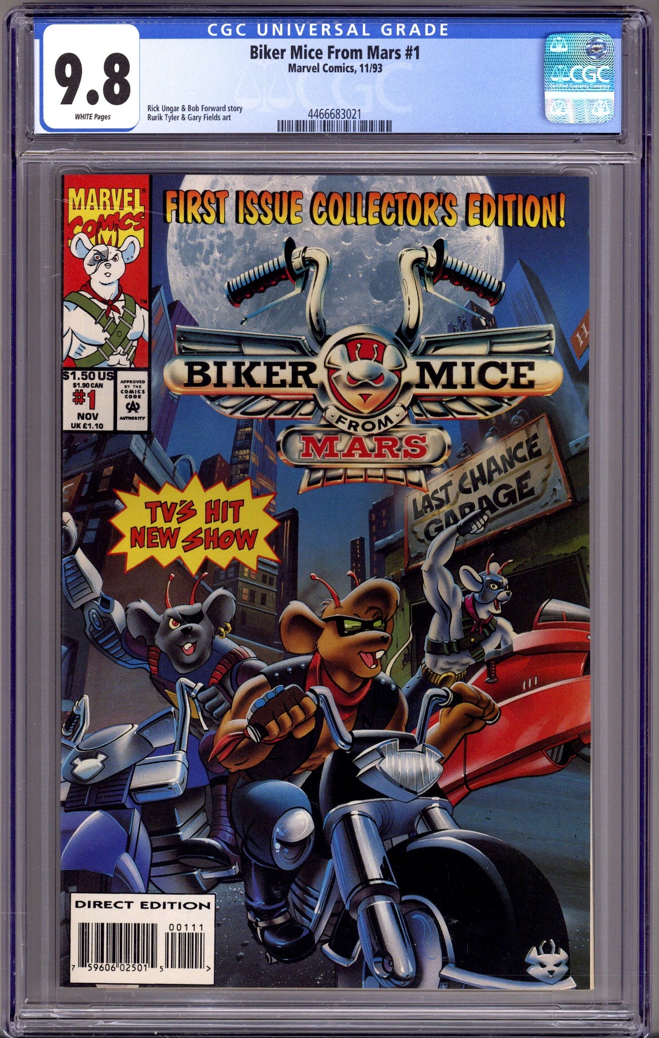 Biker Mice from Mars 1 CGC 9.8 (NM/M) (1993) 