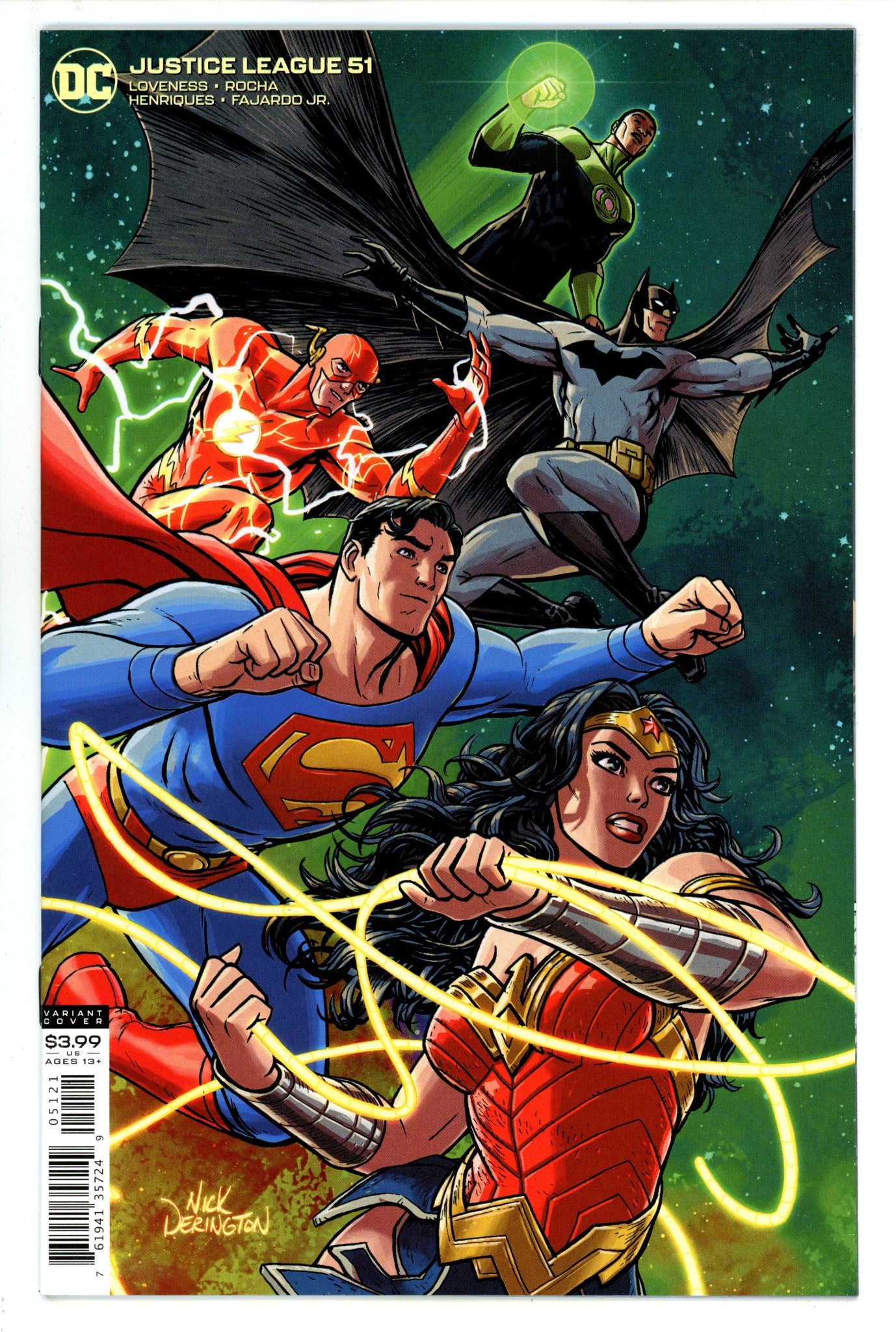 Justice League Vol 3 51 High Grade (2020) Derington Variant 