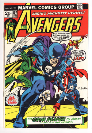 The Avengers Vol 1 107 VF/NM (9.0) (1973)