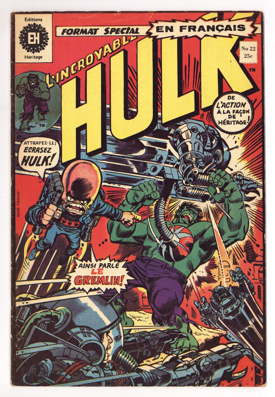 L'Incroyable Hulk 22 VG/FN (5.0) (1973) 