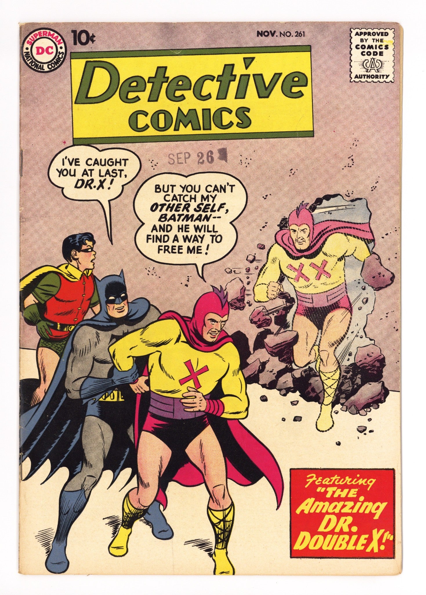 Detective Comics Vol 1 261 VG (4.0) Tear Back Cover (1958) 