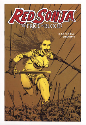 Red Sonja, Price of Blood 1 High Grade (2020) Golden Tint Variant