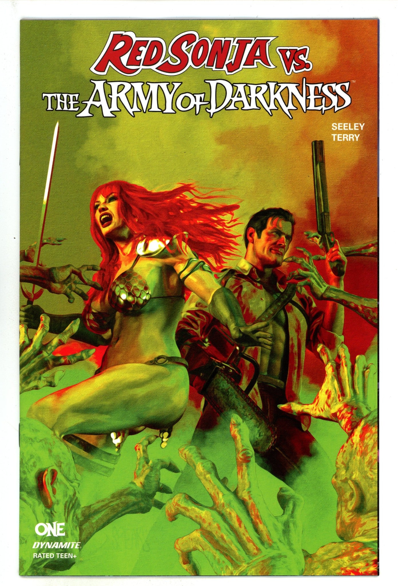 Red Sonja Vs Army Of Darkness 1 Spears Greem Incentive Variant (1900)