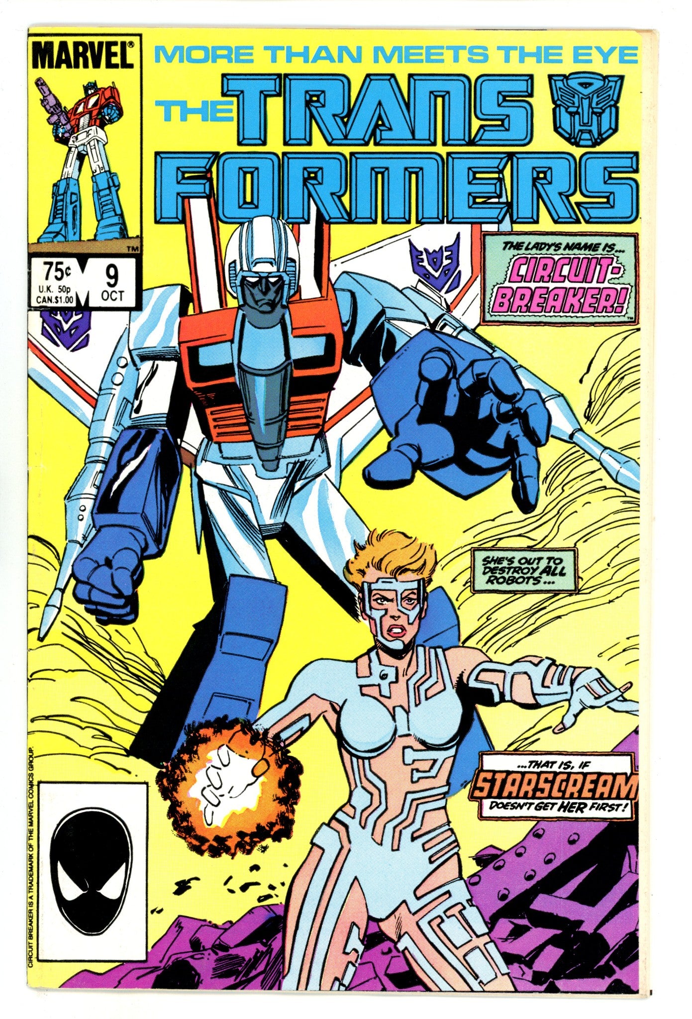 The Transformers  9  VG/FN (5.0)  (1985)  