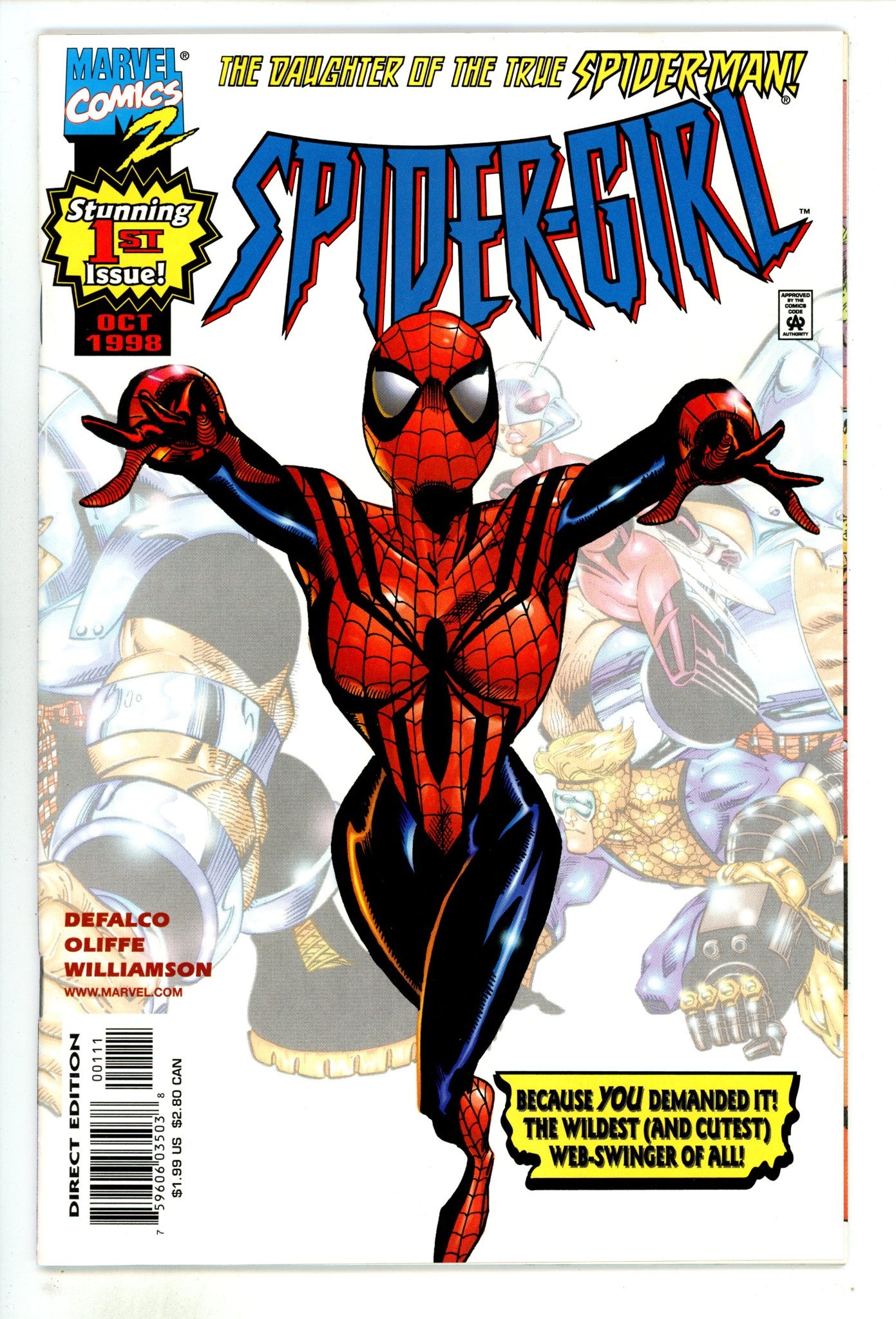 Spider-Girl Vol 1 1  Mid Grade  (1998)  