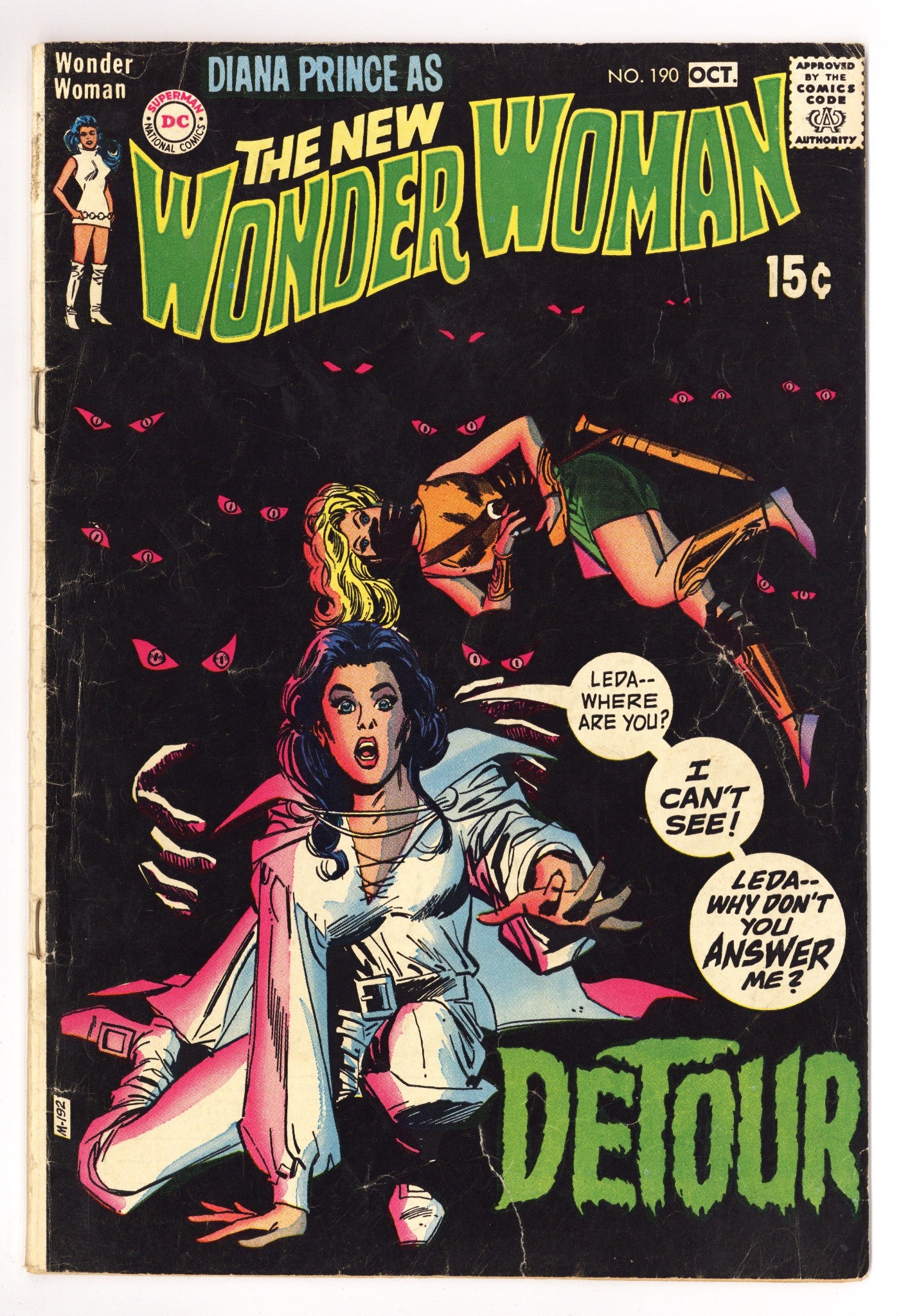 Wonder Woman Vol 1 190  GD+ (2.5)   (1970)        