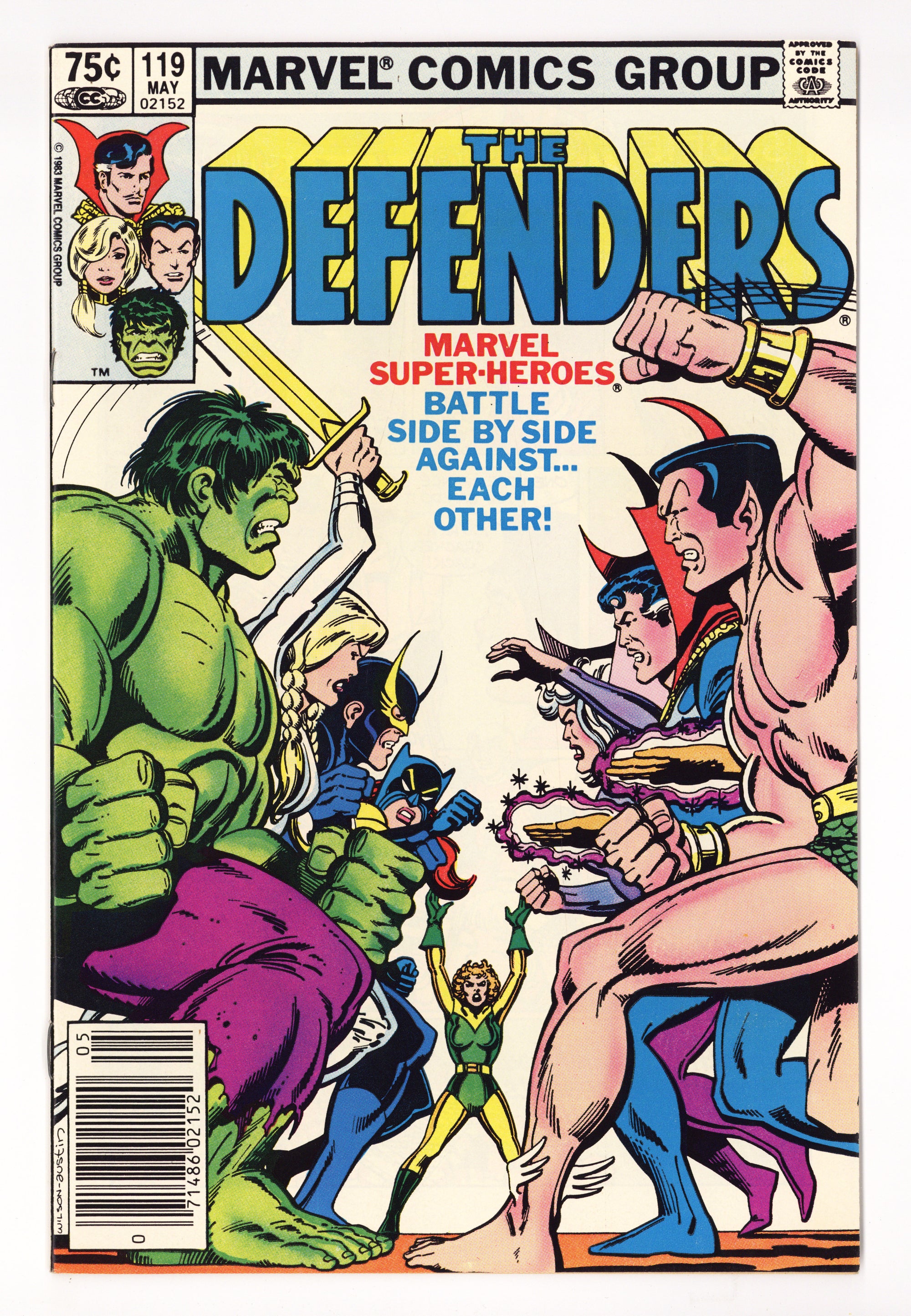 The Defenders Vol 1 119 VF+ (8.5) (1983) Canadian Price Variant 