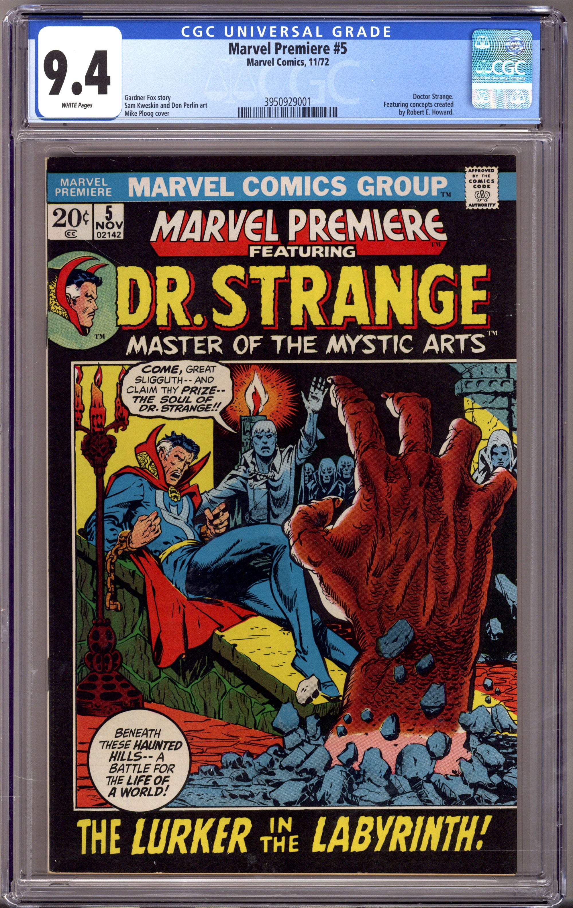 Marvel Premiere 5 CGC 9.4 (NM) (1972) 