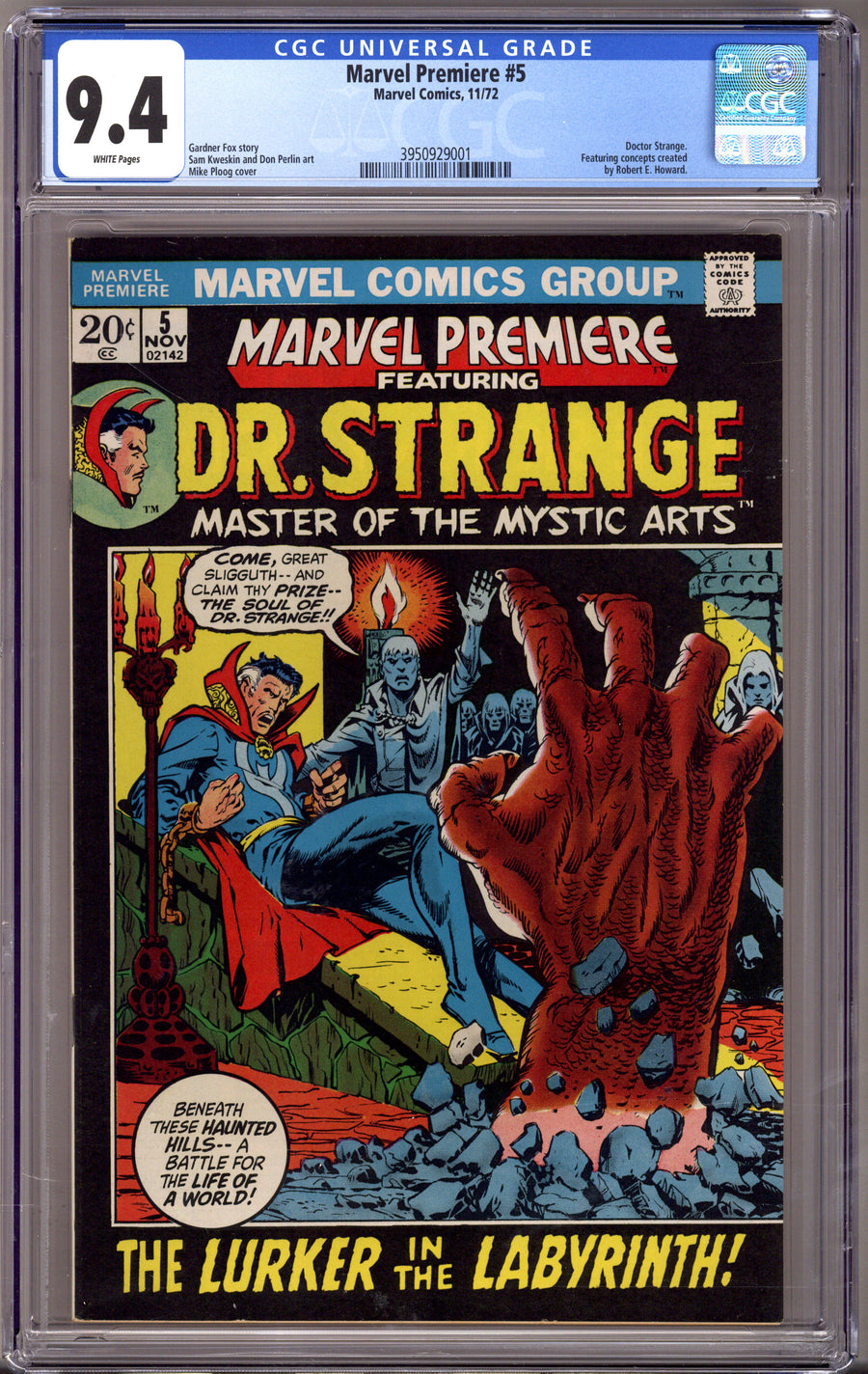 Marvel Premiere 5 CGC 9.4 (NM) (1972) 