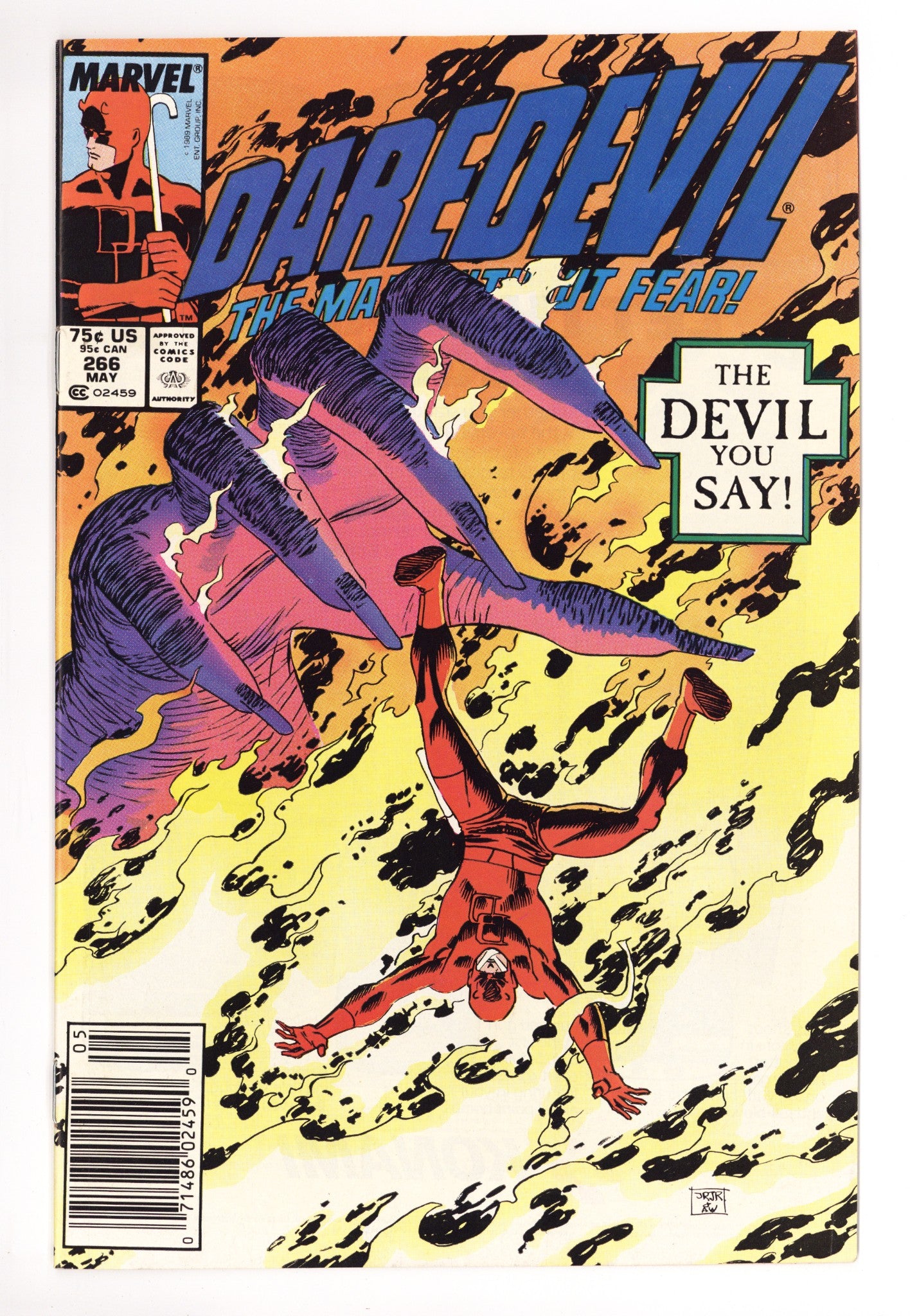 Daredevil Vol 1 266 Mid Grade (1989) Newsstand 