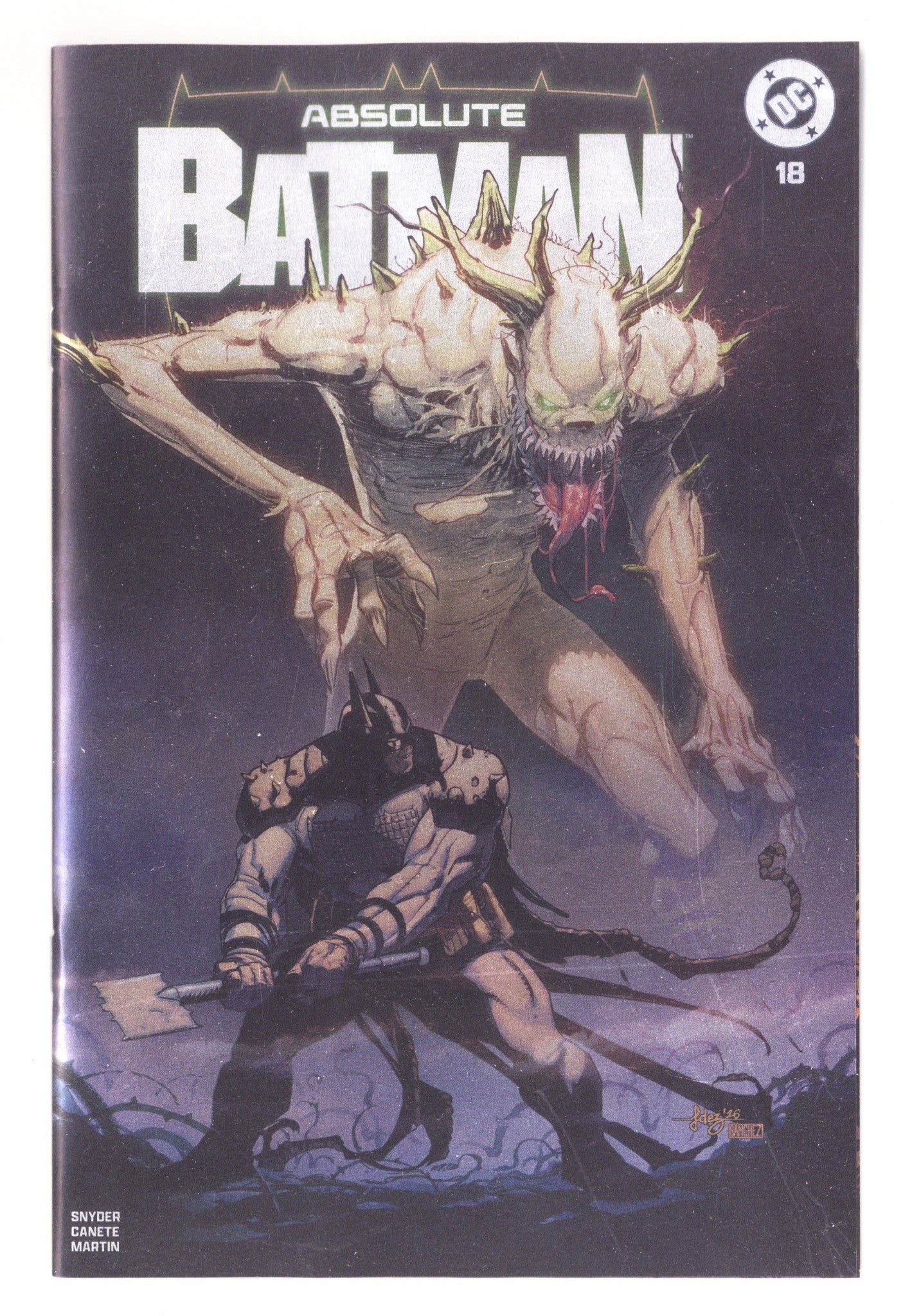 Absolute Batman 18 NM- (9.2) (2026) Fernandez Foil Exclusive Variant 