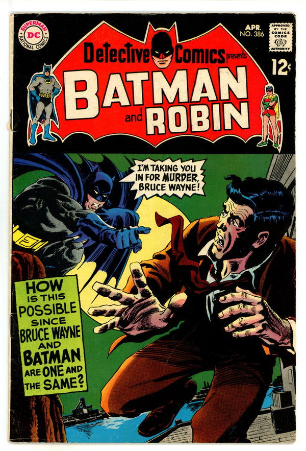 Detective Comics Vol 1 386 VG/FN (5.0) (1969)