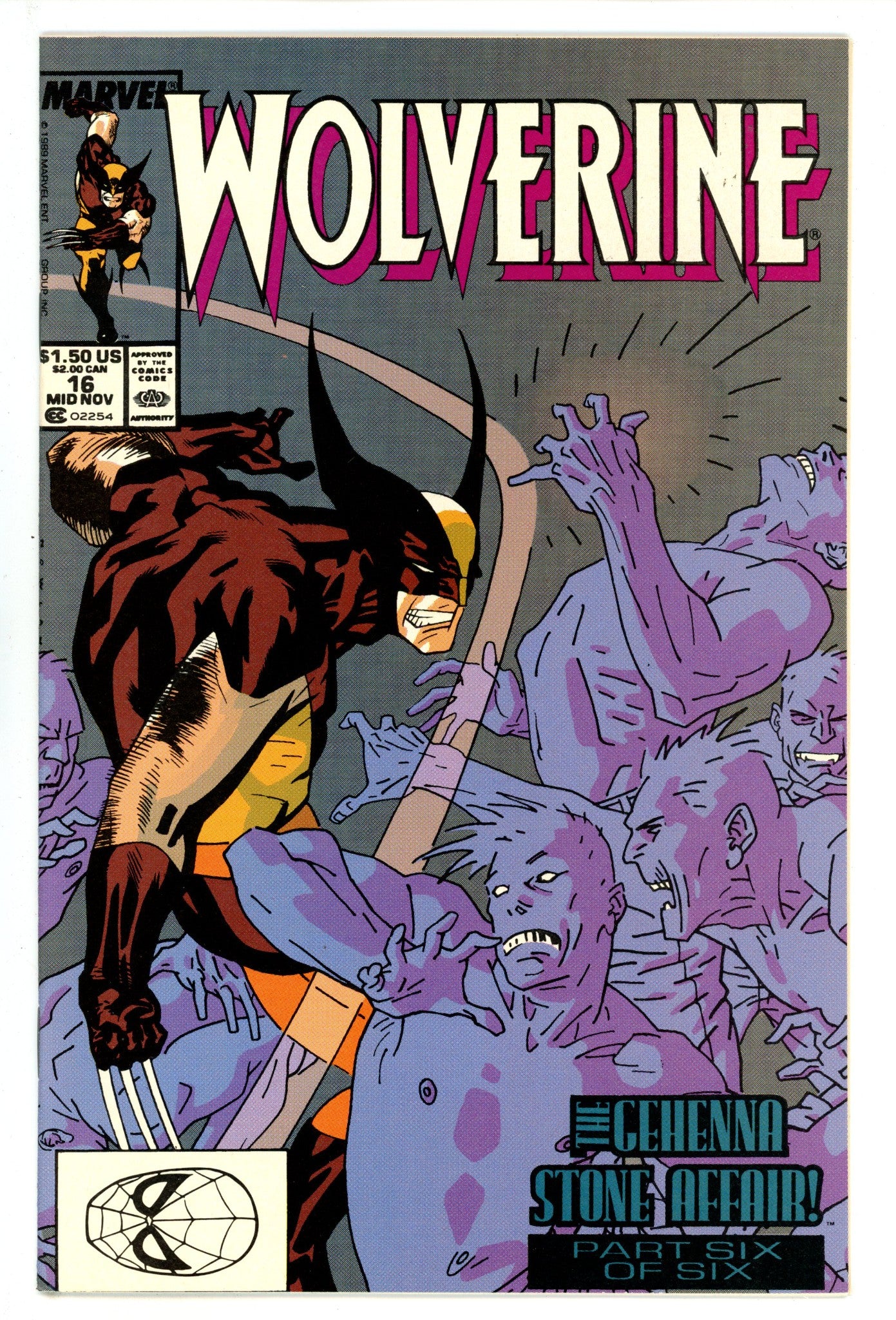 Wolverine Vol 2 16 High Grade (1989) 