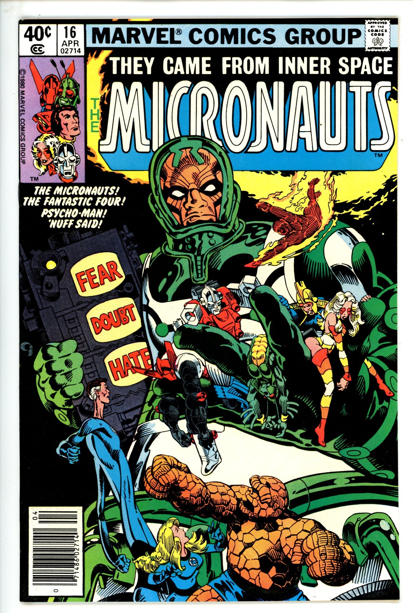 Micronauts Vol 1 16 Newsstand (1980)